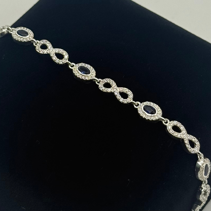 CZ INFINITY OVAL LINK BRACELET Oppulence