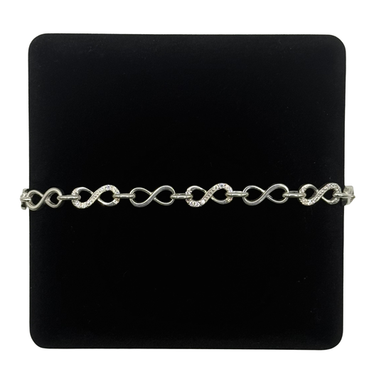CZ INFINITY LINK BRACELET Oppulence