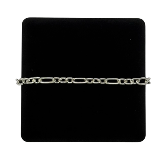 SILVER FETTER 7.5" BRACELET Oppulence