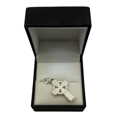 SILVER CELTIC CROSS LARGE HVY PENDANT Oppulence