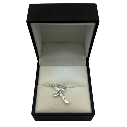 SILVER PEACE CROSS MEDIUM PENDANT Oppulence