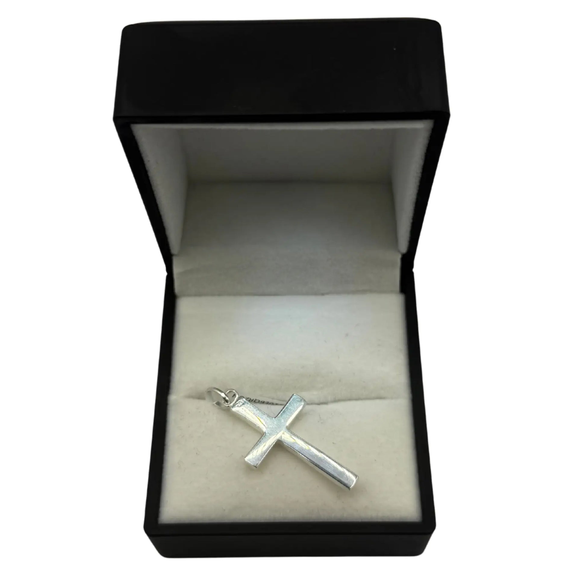SILVER CROSS 35MM PENDANT Oppulence