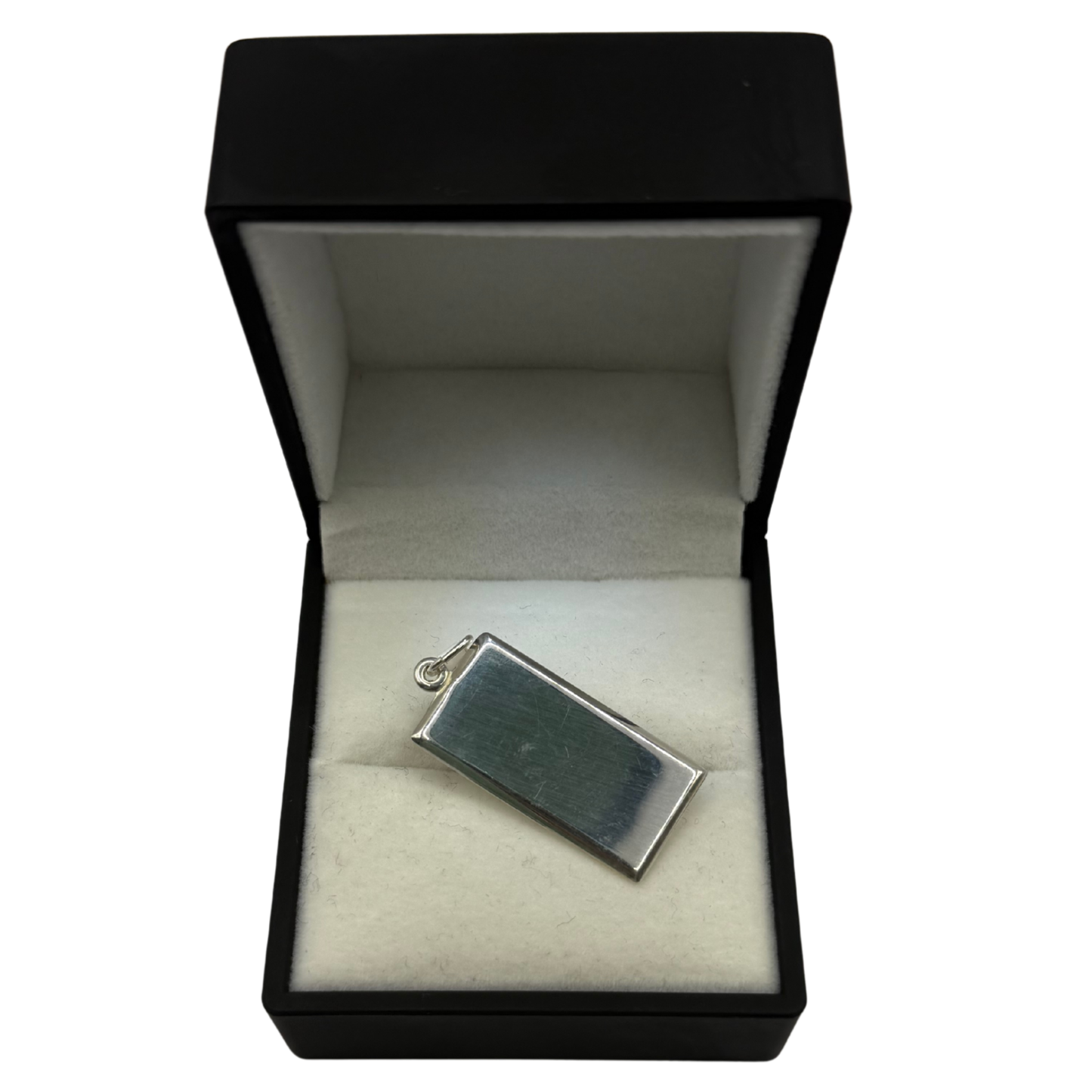 SILVER 15x30 PLAIN INGOT PENDANT Oppulence