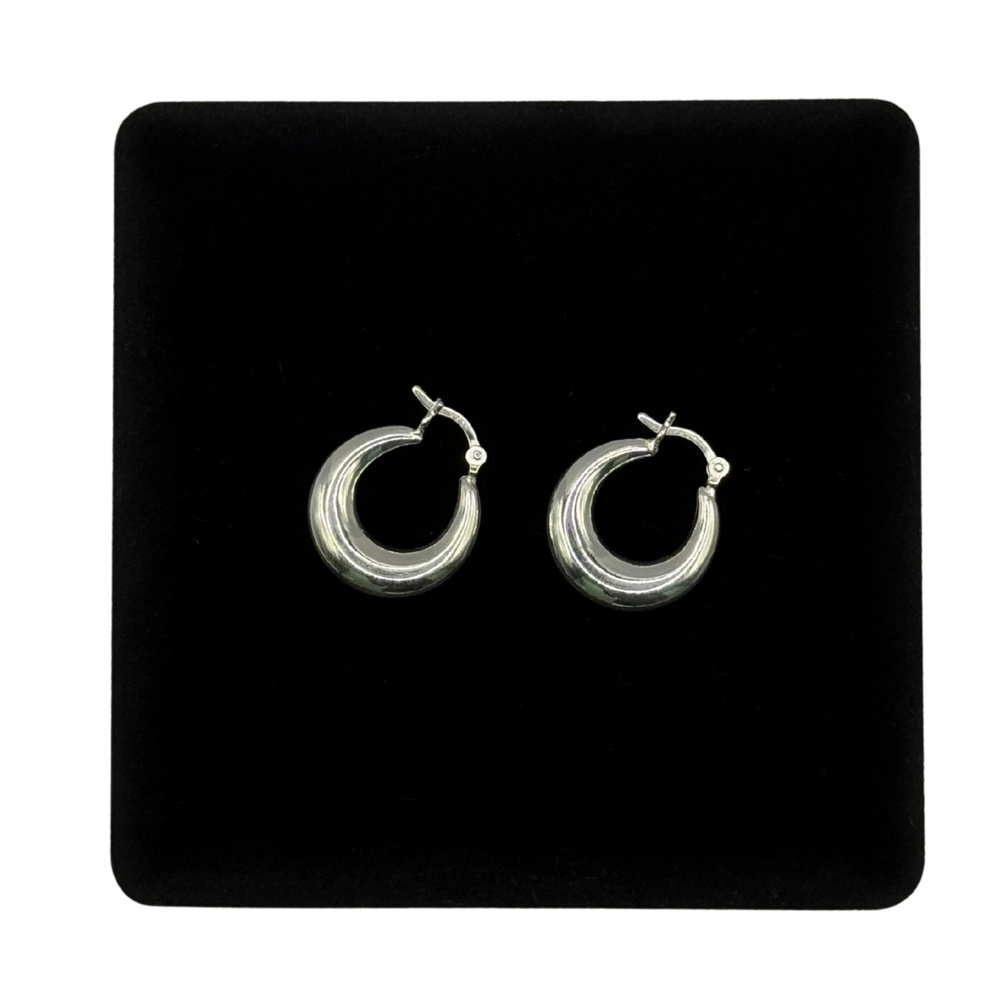 SILVER CREOLE HOOP EARRINGS Oppulence