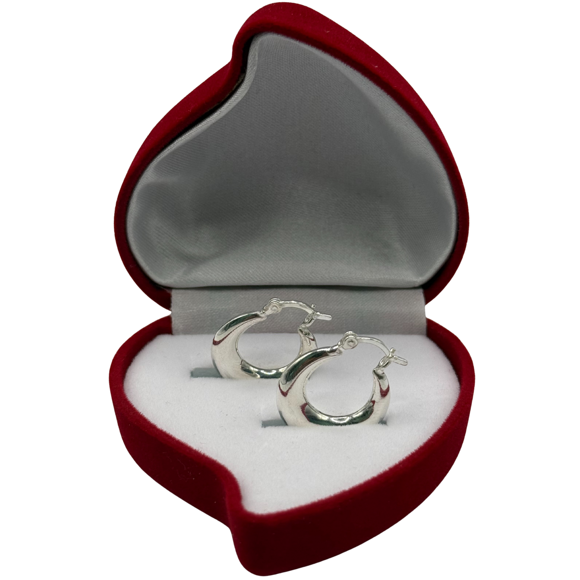 SILVER CREOLE HOOP EARRINGS Oppulence