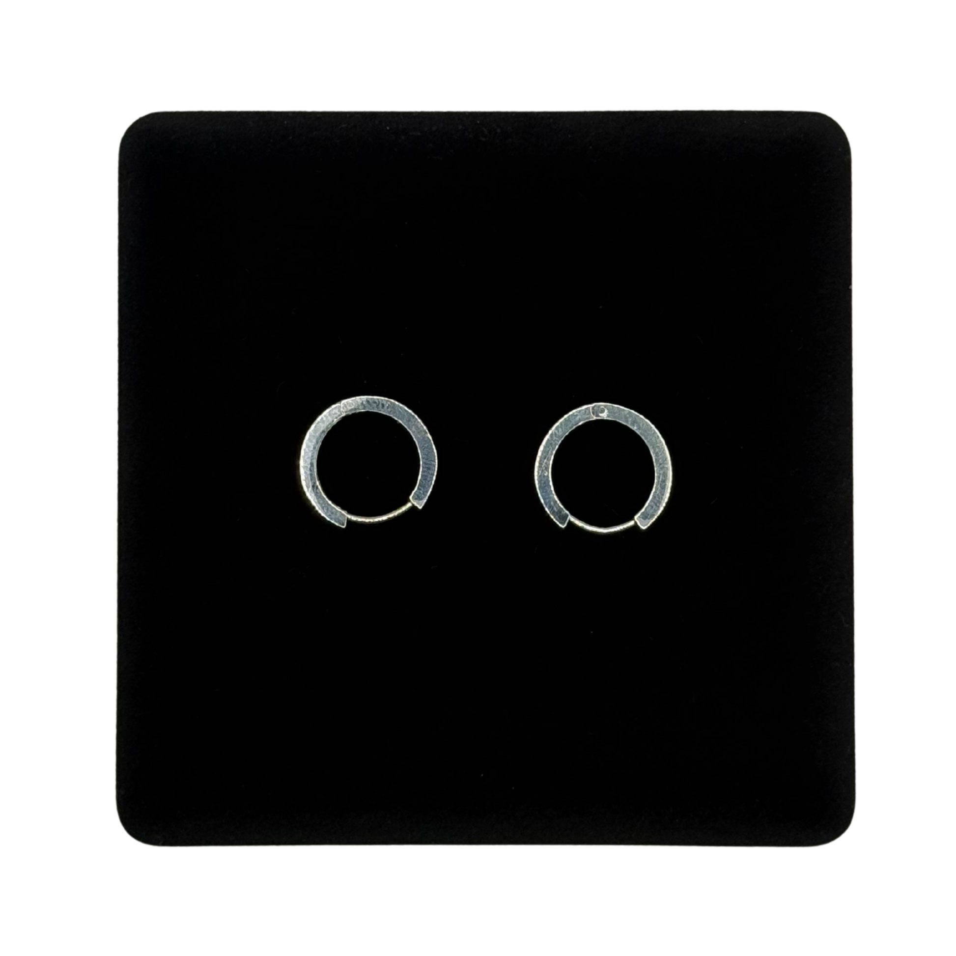 SILVER HINGED CHANNEL 20MM HOOP EARRING Oppulence