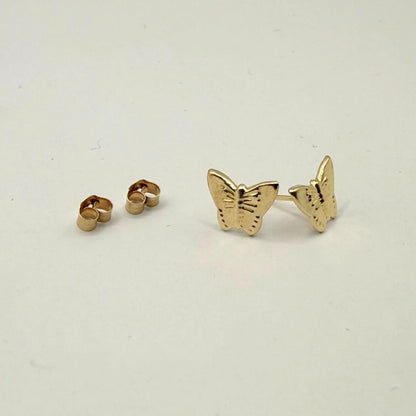 9CT BUTTERFLY EARRINGS 7MM Oppulence