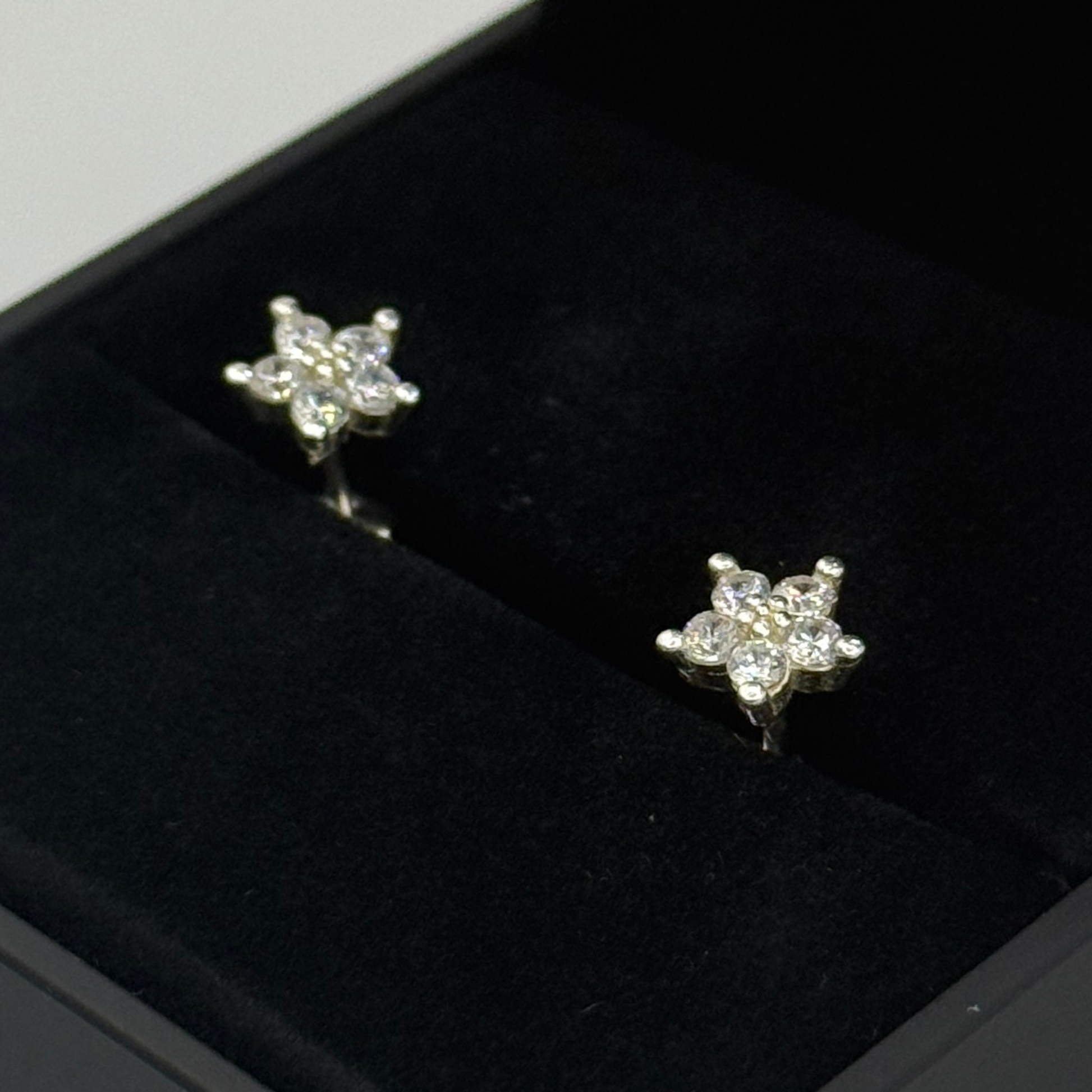 CZ DIAMOND STAR EARRING Oppulence