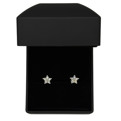 CZ DIAMOND STAR EARRING Oppulence
