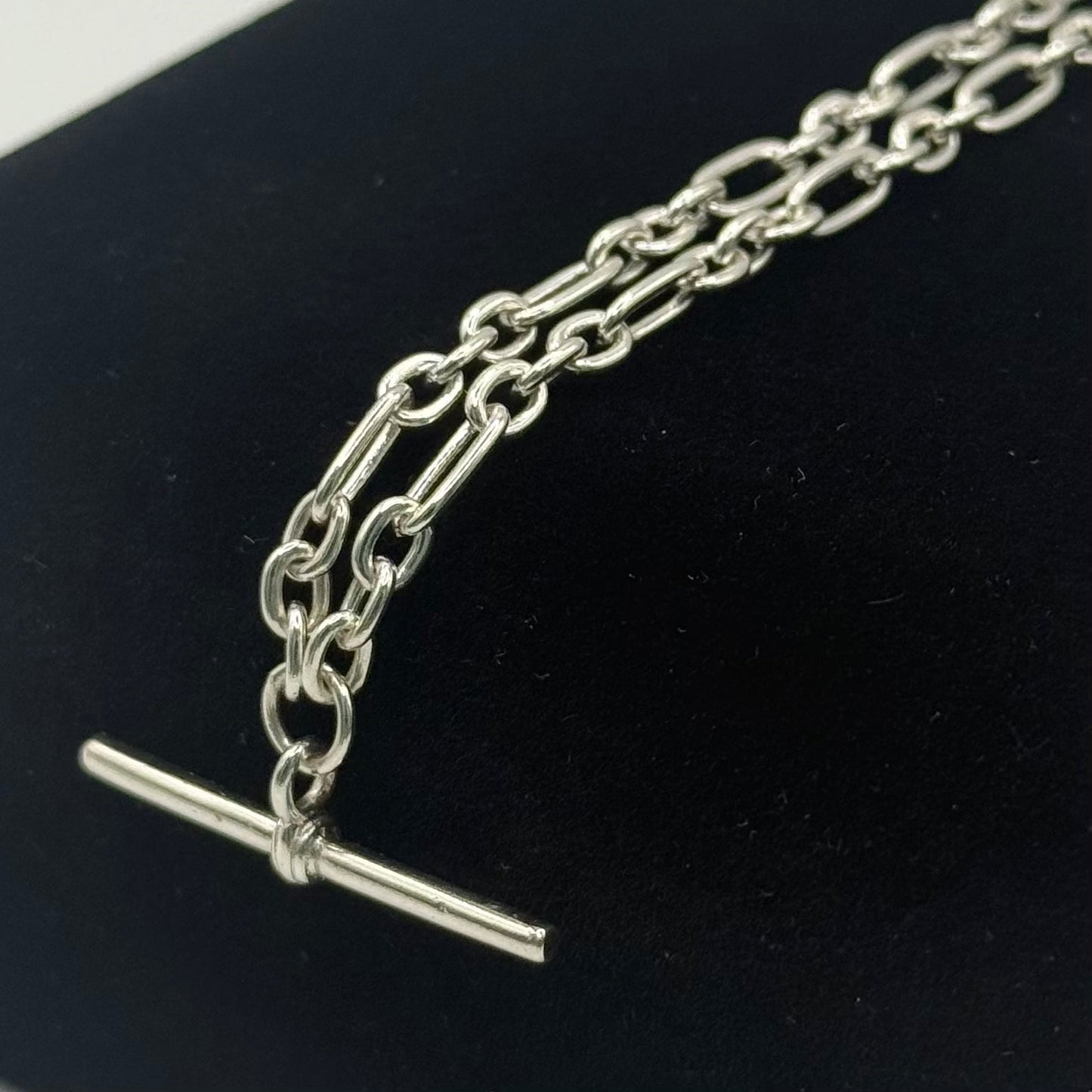 SILVER ALBERT FETTER 3MM X 18" NECKLACE Oppulence