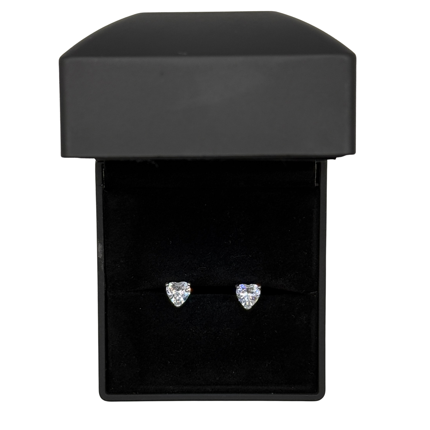 CZ DIAMOND HEART EARRING Oppulence