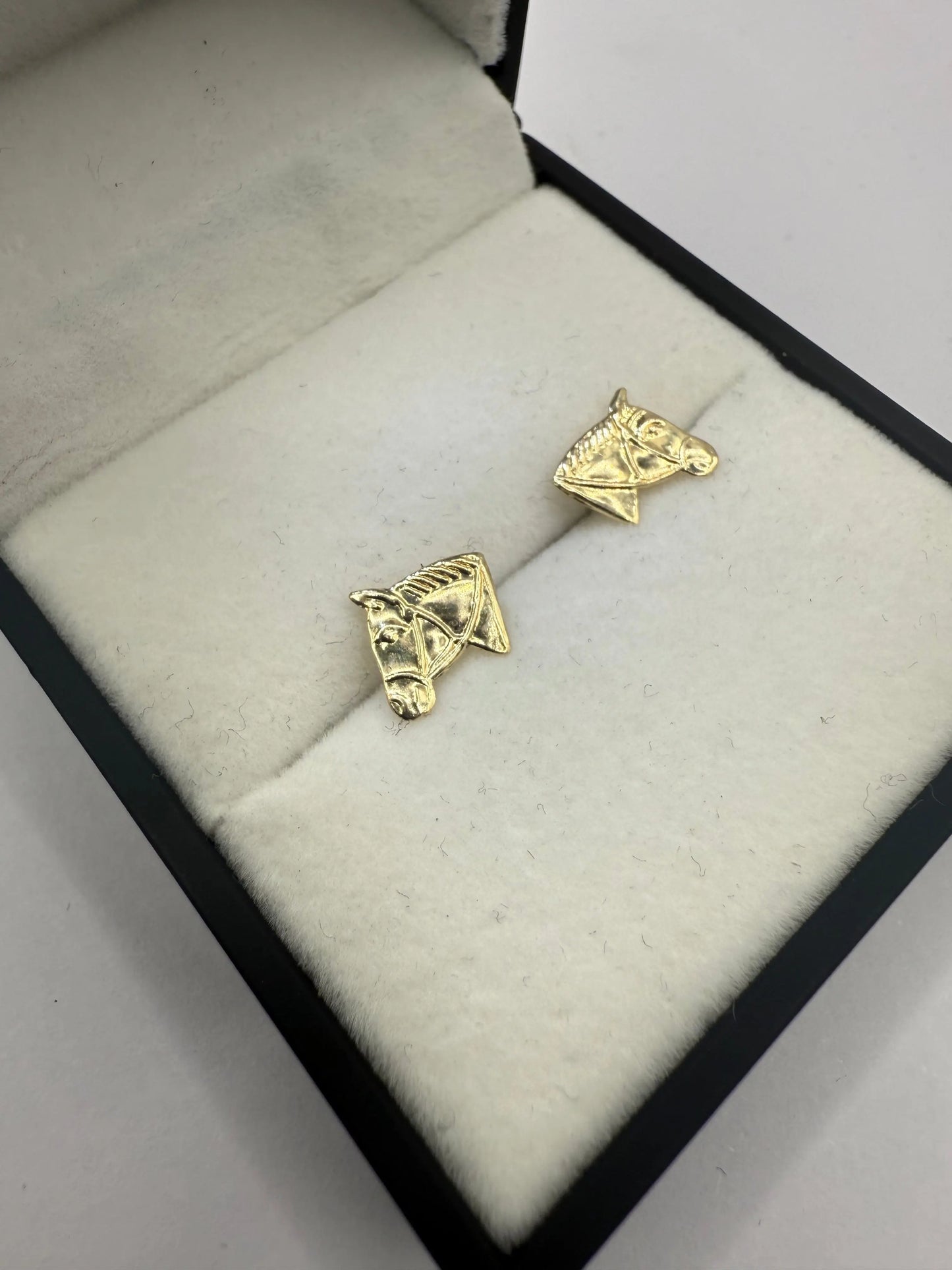 9CT HORSE HEAD EARRINGS Oppulence
