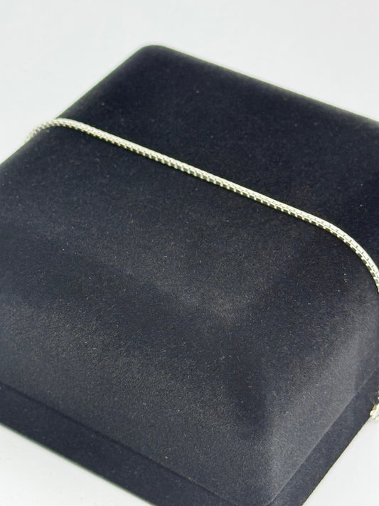 SILVER BOX 1.3MM 7" BRACELET Oppulence