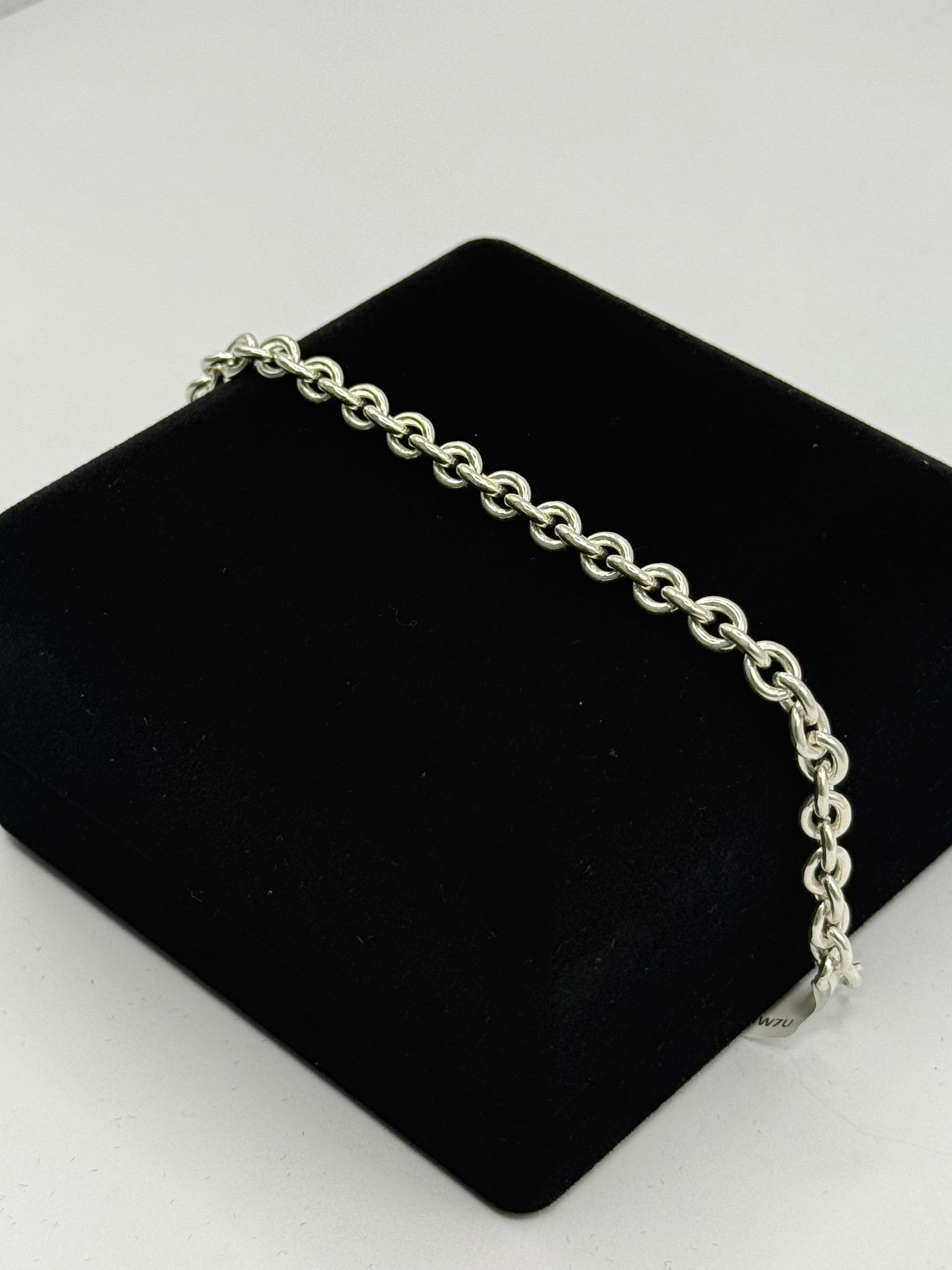 SILVER ROUND BELCHER 7.5" BRACELET Oppulence