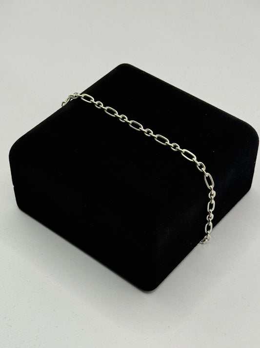 SILVER FETTER 7.5" BRACELET Oppulence