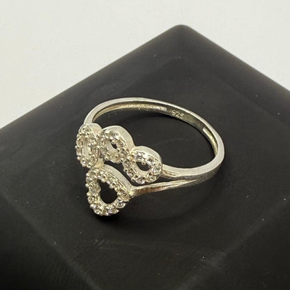 HOLLOW HEART DIAMOND RING Oppulence